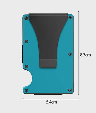 Minimalistische RFID Portemonnee met Geldclip - Slank & Krasbestendig Kaarthouder