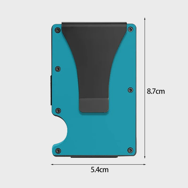 Minimalistische RFID Portemonnee met Geldclip - Slank & Krasbestendig Kaarthouder
