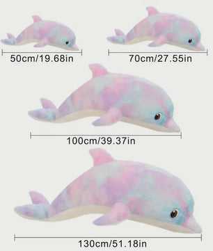 Zachte Kleurrijke Dolfijn Pluche Knuffel - 50cm - Leuk Cadeau & Decoratie