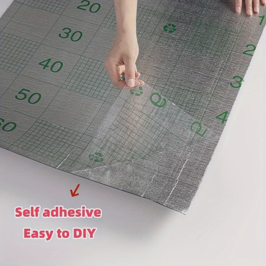 3D Grid Panel Muursticker - Zelfklevend, Makkelijk DIY Behang voor Wanden & Plafonds