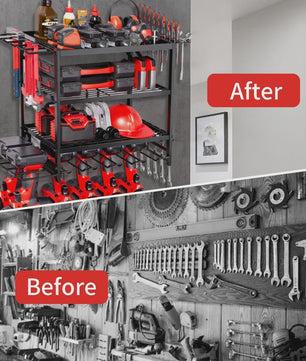 Robuuste Metalen Wand Organizer voor Garage & Werkplaats - Gereedschapshouder