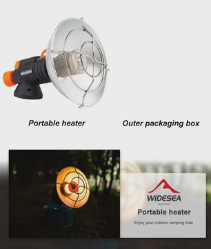 Widesea Draagbare Camping Heater - Roestvrij Staal Gas Brander voor Buiten & Survival
