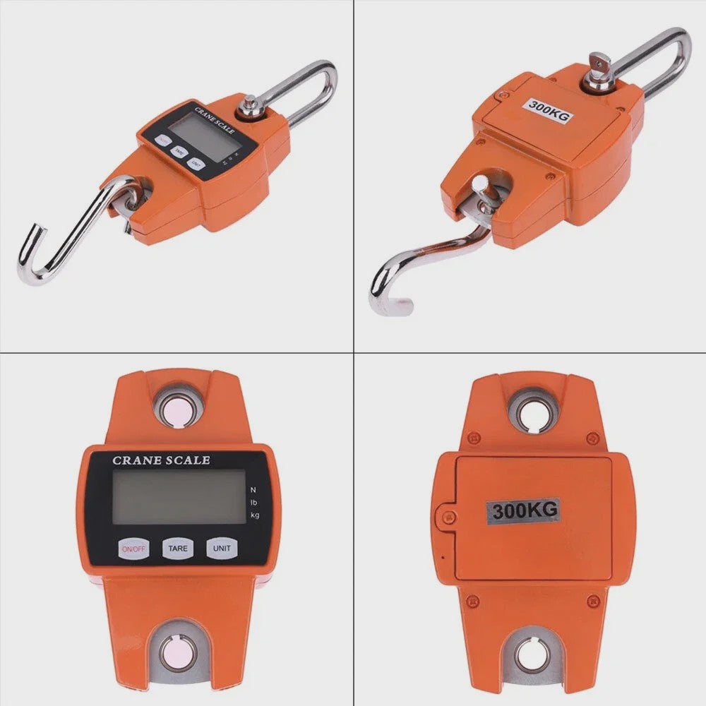 Digitale Kraanweegschaal 300kg - Robuust en Draagbaar Hakenweegschaal