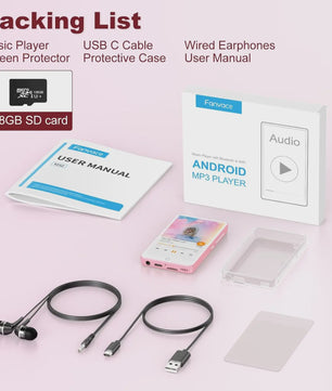 Android 13 MP3 Speler 144GB met WiFi, Bluetooth, Speakers & Spotify