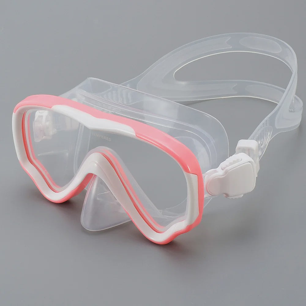 Kinder Snorkelmasker Duikmasker Anti-Condens Zwembril met Neusbedekking voor Snorkelen en Zwemtraining