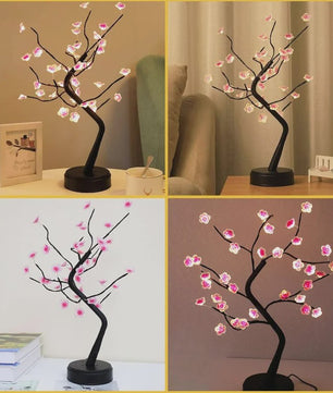 Bloesem Boom Nachtlamp - Sfeervolle LED Decoratie met USB/Batterij & Touch Switch