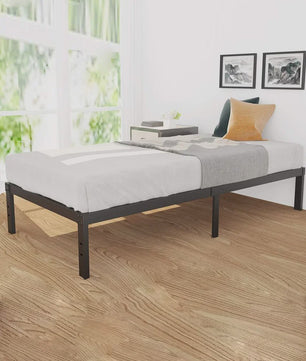 Heavy Duty Stalen Bedframe met Houten Lattenbodem - 3500lbs Draagkracht