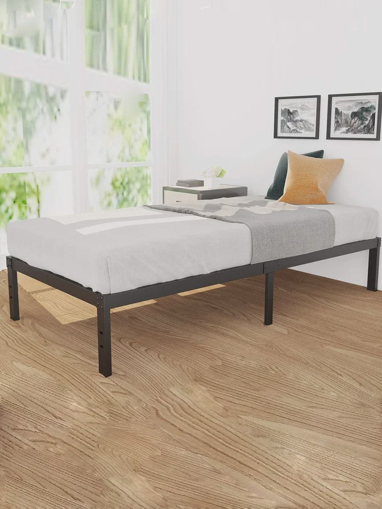 Heavy Duty Stalen Bedframe met Houten Lattenbodem - 3500lbs Draagkracht