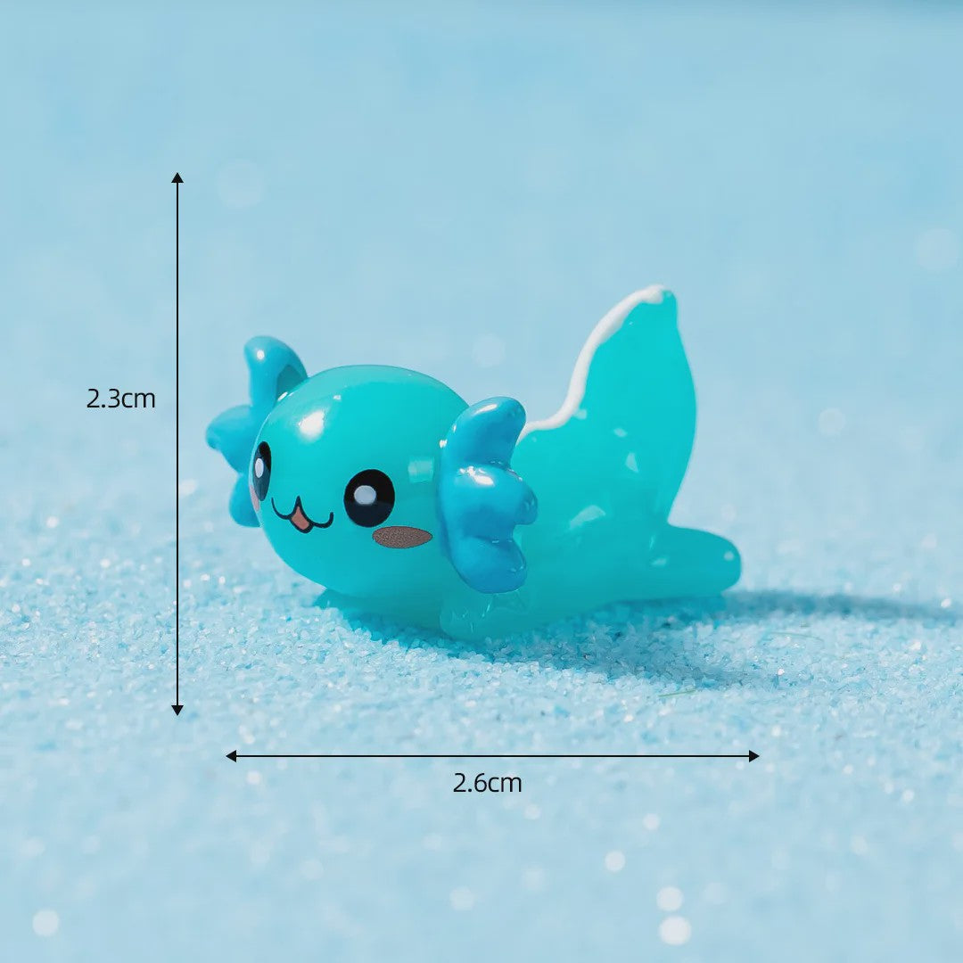 35x Schattige Axolotl Miniatuur Ornamenten - Perfect voor Aquarium & Sprookjes Tuin Decoratie