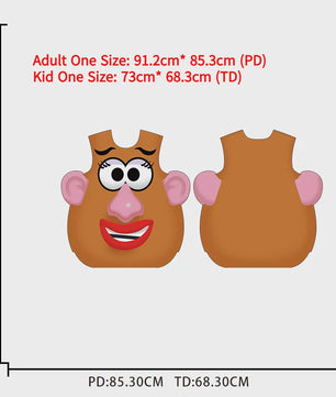 Grappig Mr. & Mrs. Potato Head Kostuum voor Koppels - Halloween & Feestjes