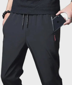 Heren Casual Broek Slim Fit Jogger met Elastische Taille - Blauw, Zwart, Grijs - Plus Size