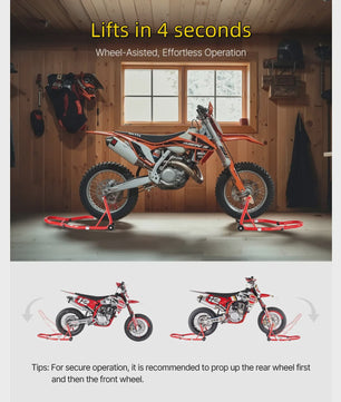Motorlift Set: Voor- en Achterbrug Stand (850lbs) - Universeel