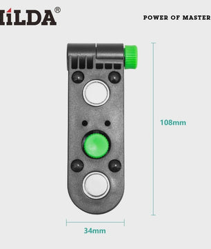 HILDA Mini Laser Level Muurbeugel met 180° Verstelbaarheid en Sterke Magneet