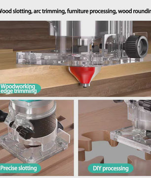 Accu Freesmachine voor Houtbewerking - Compatibel met DeWalt 18V Batterijen