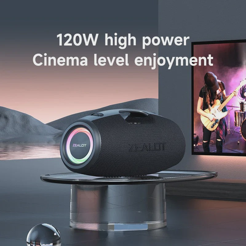 ZEALOT S78 120W Draagbare Bluetooth Speaker - Krachtig Geluid & Feestverlichting