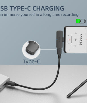 FIFINE M6 Draadloze Lavalier Microfoon met Type-C voor Mobiel, Tablet & Laptop