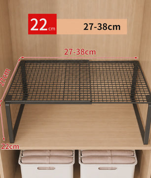 Uitschuifbare Garderobekast Planken Organizer - Stapelbaar & Verstelbaar