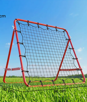HOMCOM Trainingsrebounder Net - Verstelbare Hoek - 96x80x96 cm
