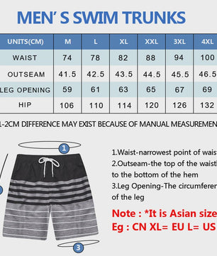 Herenshorts met Zomerse Print - Zwembroek, Strandshort & Sportbroek met Zakken