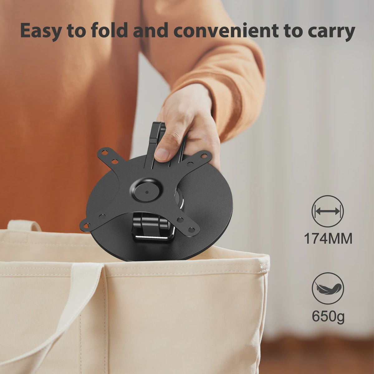 EVICIV Monitorstandaard met VESA Mount - Verstelbaar voor 15.6-18.5 inch Draagbare Schermen