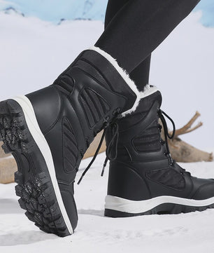Dames Winter Snowboots Hoge Schacht - Waterdicht & Warm