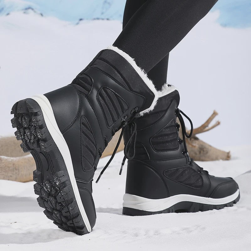 Dames Winter Snowboots Hoge Schacht - Waterdicht & Warm