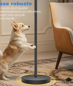 Stijlvolle Boog Vloerlamp 170cm met Linnen Kap & Inclusief 12W LED Lamp - Voetschakelaar