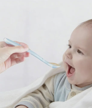 Zachte Siliconen Baby Lepel - Ideaal voor Voedingstraining en Eerste Hapjes