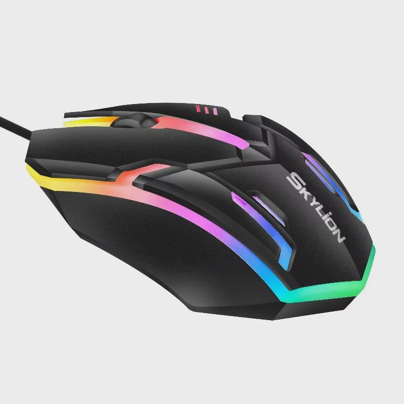 F1 Bedrade Gaming & Kantoor Muis met Kleurrijke Verlichting - Plug & Play
