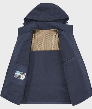 Heren Winterjas Parka - Winddicht, Afneembare Capuchon & Fleece Voering