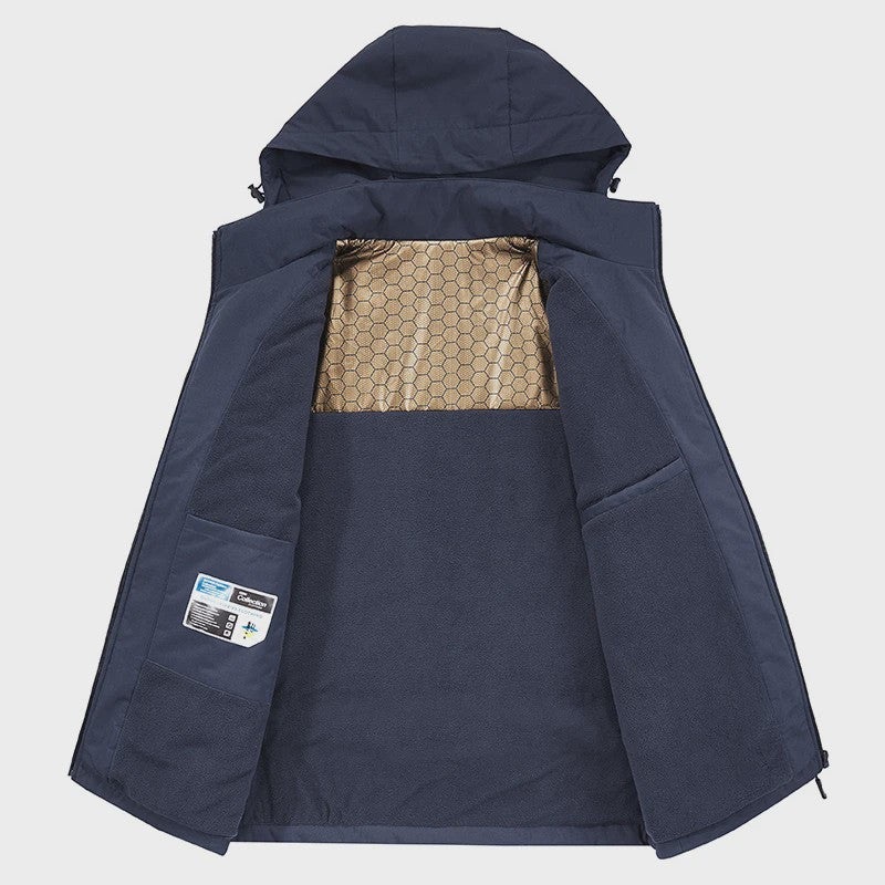 Heren Winterjas Parka - Winddicht, Afneembare Capuchon & Fleece Voering