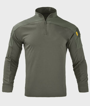 Tactisch Outdoor Shirt met Halve Rits en Ademende Stof - Militair & Jacht