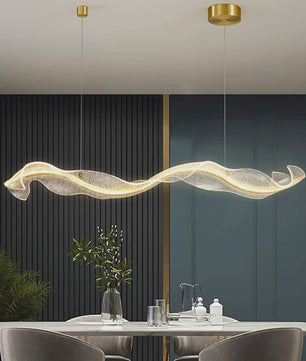 Moderne LED Plafondlamp Golvend Design - Hanglamp voor Woonkamer & Eetkamer