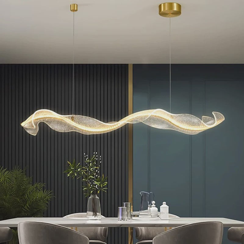 Moderne LED Plafondlamp Golvend Design - Hanglamp voor Woonkamer & Eetkamer