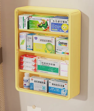 Wandmontage Medicijnkast Organizer - Transparant, Grote Capaciteit Medicijnopslag