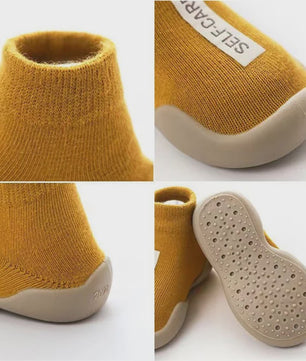 Zachte Babyschoentjes Sokken - Antislip Loopzool voor Eerste Stapjes