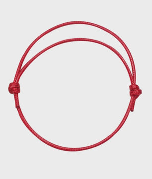 Verstelbaar Zwart Rood Touw Enkelbandje - Zomerse Barefoot Armband voor Dames & Heren