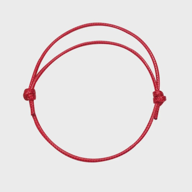 Verstelbaar Zwart Rood Touw Enkelbandje - Zomerse Barefoot Armband voor Dames & Heren