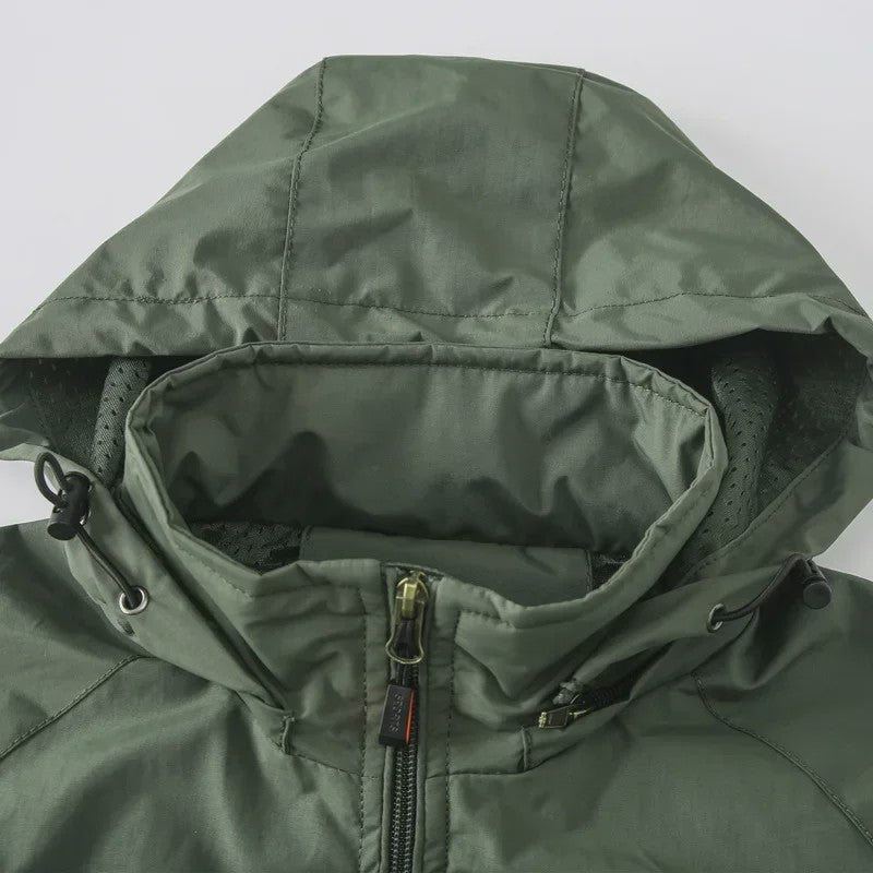 Waterdichte Heren Outdoor Jas - Ademend & Winddicht voor Camping, Vissen en Wandelen