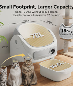 Automatische Kattenbak Zelfreinigend met App Bediening & Geurverwijdering