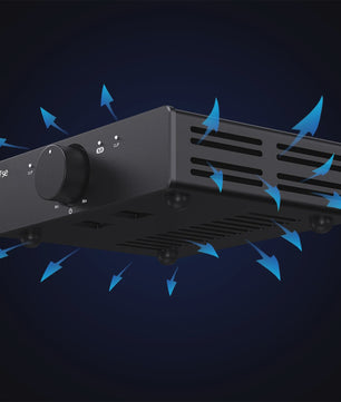 ALSOZONE A5se Desktop HiFi Versterker - 140W x 2 Krachtige Class D Audio Versterker met XLR/TRS & RCA Ingangen