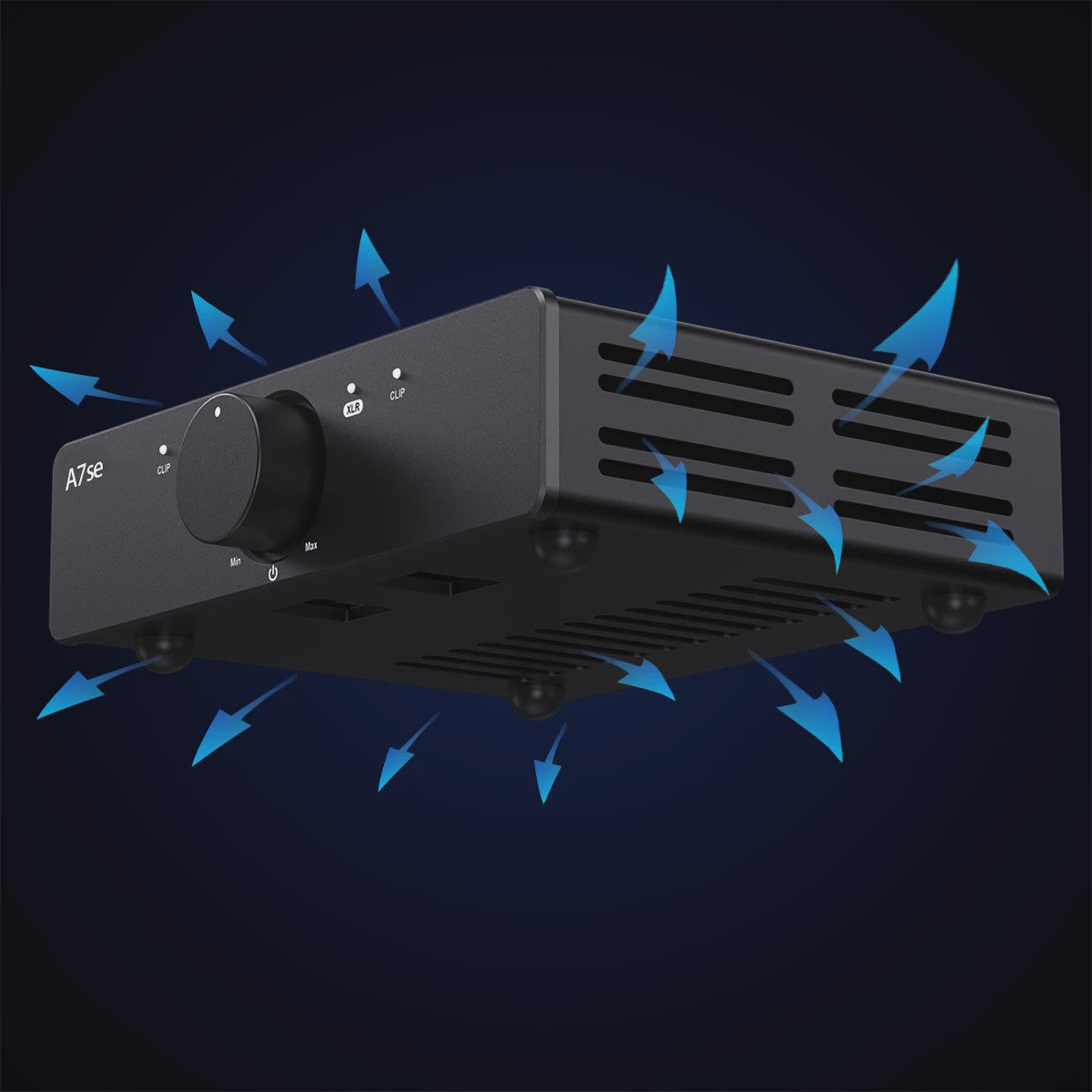 ALSOZONE A5se Desktop HiFi Versterker - 140W x 2 Krachtige Class D Audio Versterker met XLR/TRS & RCA Ingangen