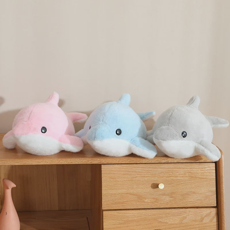 Kawaii Pluche Dieren Knuffels: Walvis, Dolfijn, Haai & Zeehond - 28cm