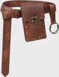 Middeleeuwse Cosplay Lederen Riem met Tas en Decoratieve Sleutels - Renaissance & Halloween Accessoire