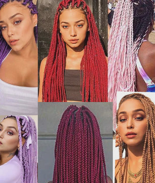 24 Inch Jumbo Braiding Hair Synthetisch Haar Ombre Crochet Braid Extensions voor Dames