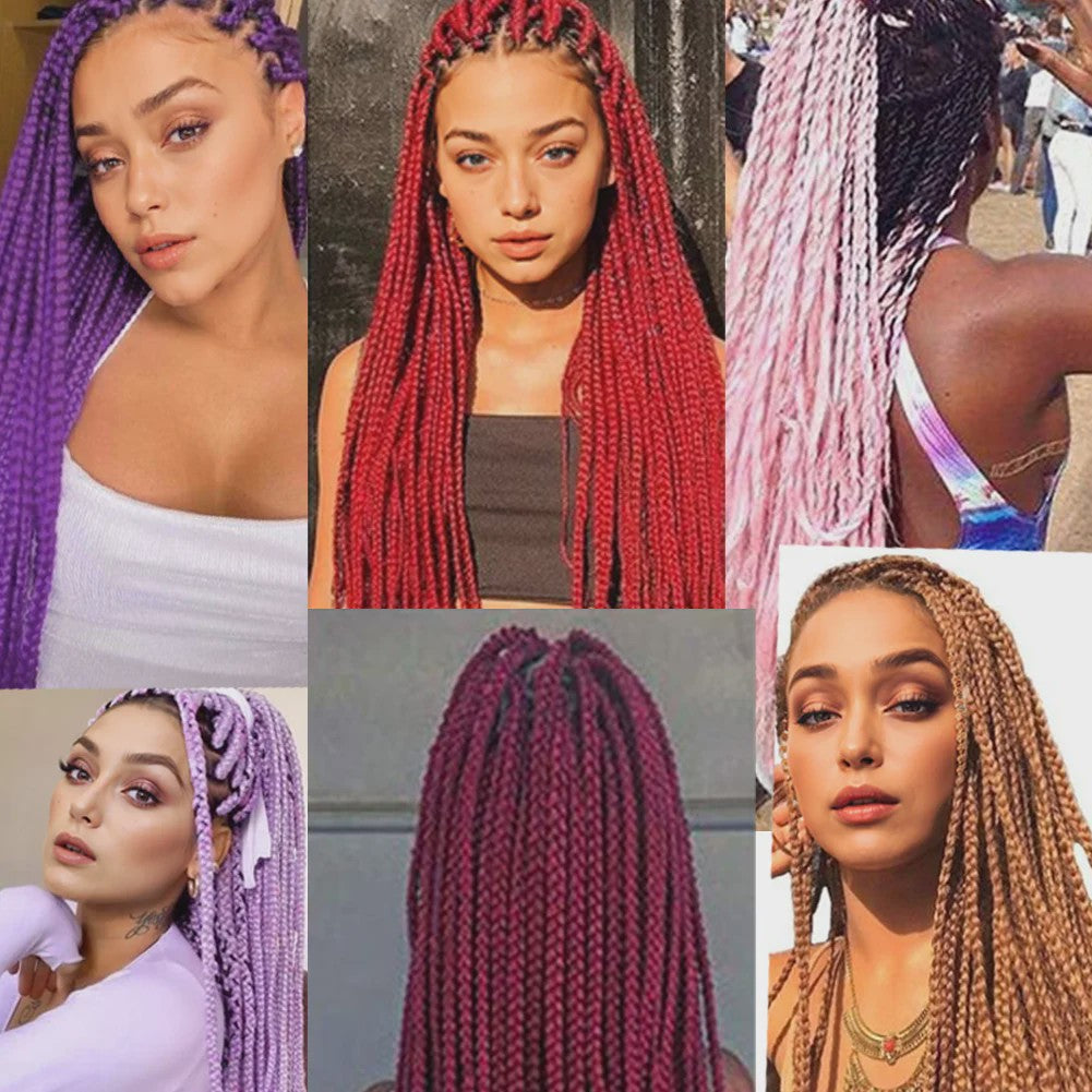 24 Inch Jumbo Braiding Hair Synthetisch Haar Ombre Crochet Braid Extensions voor Dames