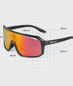 SCVCN Sport Zonnebril - UV400 Bescherming voor Fietsen & Outdoor Activiteiten