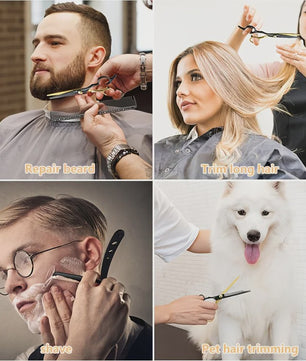 Professionele Haar Kappersschaar Set - Inclusief Effileerschaar & Accessoires