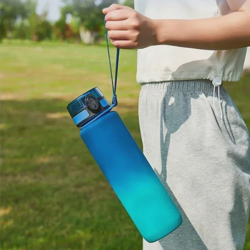 Grote Sport Waterfles 1 Liter - Draagbaar & Ideaal voor Fitness en Reizen