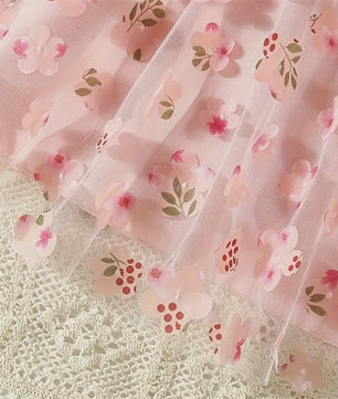 Roze Bloemen Jurk Baby Meisje Zomer - Mouwloos & Lieflijk